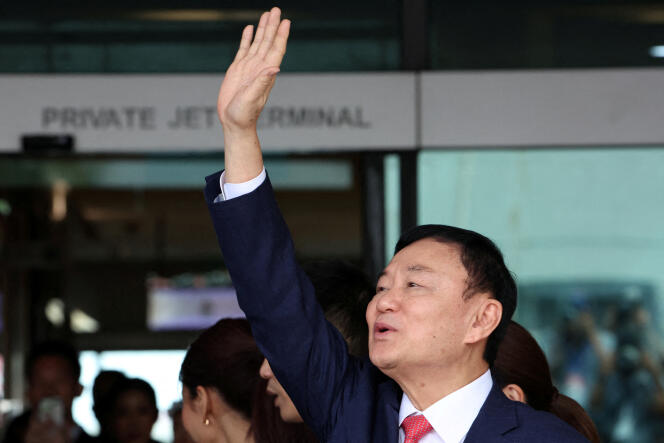 Thaksin Shinawatra à Bangkok, le 22 août 2023.
