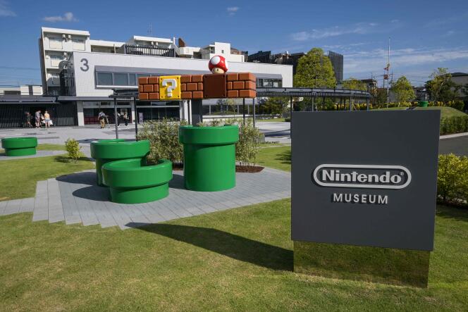 The entrance to the Nintendo Museum in Kyoto (Japan), September 24, 2024.