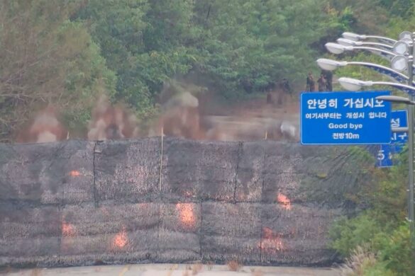 North Korea continues its effort to destroy symbols of reunification with the South