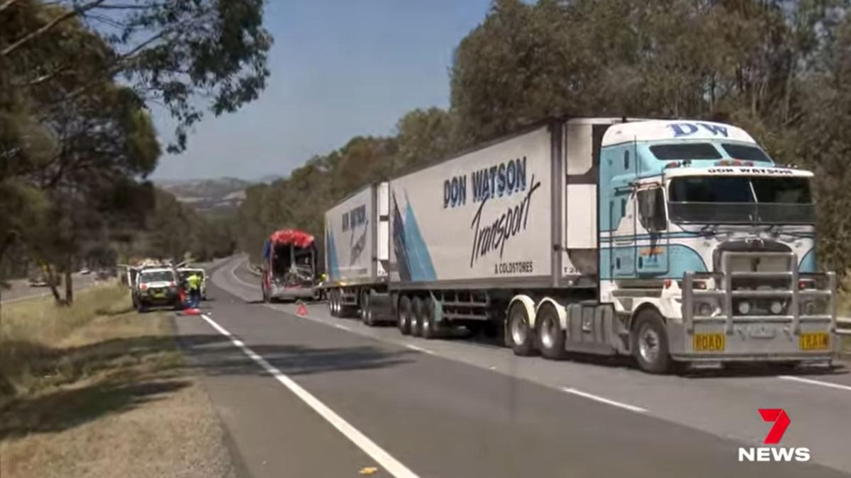 The driver of the bus, believed to be a 32-year-old Victorian man, died at the scene.