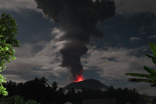 Mount Ibu, Indonesia, photographed on January 11, 2025.